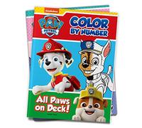 Wonder House Books All Paws on Deck Paw Patrol, Color By Number Activity Book.