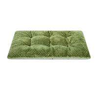 WONDER MIRACLE Fuzzy Deluxe Pet Beds, Super Plush Dog or Cat Beds Ideal for Dog Crates, Machine Wash & Dryer Friendly (15" x 23", S-Olive Green)