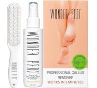 Wonder Pedi Callus Remover for Feet with Foot File - Exfoliating Spray that Helps Remove Hard Skin & Soften Calluses in as Little as 3 Minutes - Dry Heels & Rough Feet - 100ml