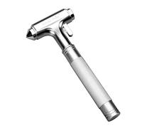 WONDER POINT Car Window Breaker, Automotive Safety Hammer With Seatbelt Cutter, 3-in-1 Emergecy Escape Tool Car Metal Window Breaker, Aluminium Alloy Glass Breaker Glass Hammer(Silver 2Pack)