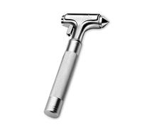 WONDER POINT Car Window Breaker, Automotive Safety Hammer With Seatbelt Cutter, 3-in-1 Emergecy Escape Tool Car Metal Window Breaker Seatbelt Cutter, Aluminium Alloy Glass Breaker Glass Hammer(Silver)