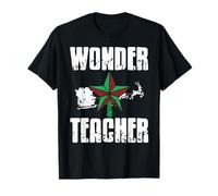Wonder Teacher Shining Star Holiday Educator Hero Theme T-Shirt