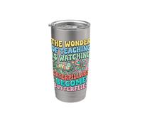 Wonder Teaching is Watching Caterpillars Become Butterflies Stainless Steel Insulated Tumbler