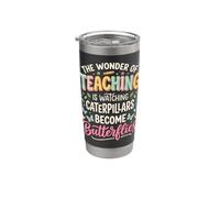 Wonder Teaching is Watching Caterpillars Become Butterflies Stainless Steel Insulated Tumbler
