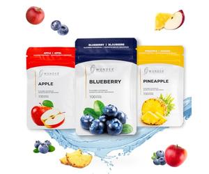 Wonder Toothpicks - in 3 Refreshing Flavors Fruit Pack - Chewing Gum Plastic-Free - Stop Nail Biting - Fresh Breath with Flavoured toothpicks - Teeth Cleaning to go