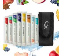 Wonder toothpicks with Flavor - 80 Individually Packaged toothpicks + 1 Leather case - Elegant Black Leather Cover - Belt Pouch for Our toothpicks (Leather case + 80-Single Pack)