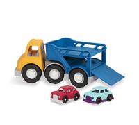 Wonder Wheels by Battat - Car Carrier Truck - Toy Truck with 2 Toy Cars for Toddlers Aged 1 & Up (3Pc) - 100% Recyclable, Multi