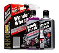 Wonder Wheels Wtu001 Clean & Touch Up Kit Silver Pen Wheel Cleaner Tyre Gel X 3