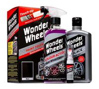 Wonder Wheels Wtu003 Clean & Touch Up Kit Black Pen Wheel Cleaner Tyre Gel X 4