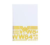 Wonder Woman 1984 Logo Notebook, DC Comics WW84 White and Gold Journal