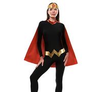 Wonder Woman Cape disguise girl official DC Comics (One size adult) with belt and tiara