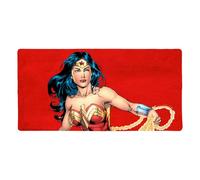 Wonder Woman Character Large Gaming Mouse Pad Desk Mat with Stitched Edges, Non-Slip Base for Gamer, Home and Office, 31.5 x 15.7