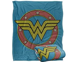 WONDER WOMAN Circle W Silky Touch Super Soft Throw Blanket 152 x 127 cm