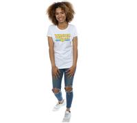 Wonder Woman Crackle Logo Cotton T-Shirt DC Comics White S