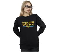 Wonder Woman Crackle Logo Sweatshirt DC Comics Black M