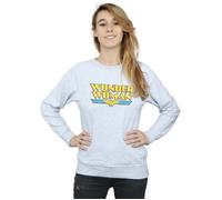 Wonder Woman Crackle Logo Sweatshirt DC Comics Grey M