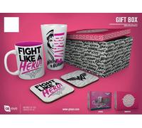 Wonder Woman Fight Like a Hero Gift Set 4 Piece Mug, Glass and Coasters