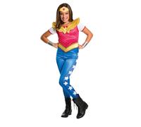 Child WONDER WOMAN Superhero Girls DC Comic Halloween Fancy Dress Costume Book