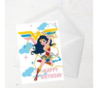 Wonder Woman Happy Birthday Greetings Card - Giant Card