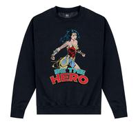 Wonder Woman Men's Be The Hero Sweatshirt in Black | Size: Large Wonder Woman Black L