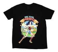 Wonder Woman Men's Be The Hero T-Shirt in Black | Size: XL Wonder Woman Black XL