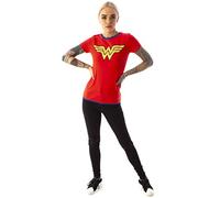 Wonder Woman Metallic Logo T-Shirt (M), Red