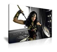 Wonder Woman Movie Stretched Canvas Wall Art Picture Print Decoration (46cm X 31cm)