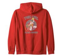 Wonder Woman Plays Rough Zip Hoodie