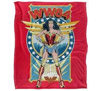Wonder Woman Stand Tall Silky Touch Super Soft Throw Blanket 152 X 127 cm, White