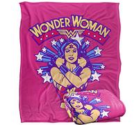 WONDER WOMAN Star Crossed Silky Touch Super Soft Throw Blanket 152 x 127 cm
