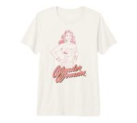 Wonder Woman Super Hero Girl Power DC Comics Logo Art Line Premium T-Shirt