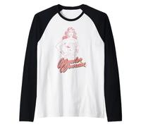 Wonder Woman Super Hero Girl Power DC Comics Logo Art Line Raglan Baseball Tee