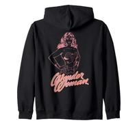 Wonder Woman Super Hero Girl Power DC Comics Logo Art Line Zip Hoodie