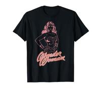 Wonder Woman Super Hero Girl Power DC Comics Logo Line Art T-Shirt