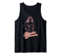 Wonder Woman Super Hero Girl Power DC Comics Logo Line Art Tank Top