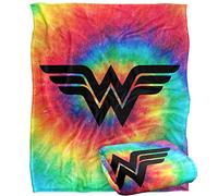 WONDER WOMAN Tie Dye Silky Touch Super Soft Throw Blanket 152 x 127 cm