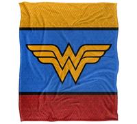 Wonder Woman Tri-Color Silky Touch Super Soft Throw Blanket 152 X 127 cm, White
