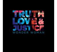 Wonder Woman Truth, Love And Justice Women's T-Shirt - Black - XL