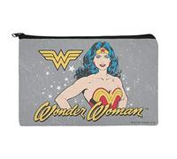 Wonder Woman Vintage Icon Makeup Cosmetic Bag Organizer Pouch, Red, One size
