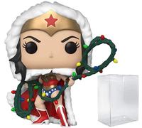 Wonder Woman with String Light Lasso Funko Pop! DC Heroes Holiday Vinyl Figure (Bundled with Compatible Pop Box Protector Case)