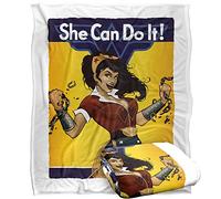 WONDER WOMAN Wonder Bombshell Silky Touch Super Soft Throw Blanket 152 x 127 cm
