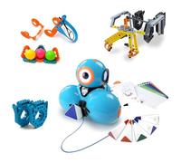 Wonder Workshop WB05 Dash Wonder Pack-Coding Robot Educational Bundle for Kids 6+ -Free Stem Apps with Instructional Videos-Launcher Toy, Sketch Kit Drawing, Gripper Building, Blue