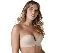 Wonderbra Strapless Bra Ultimate Silhouette W032D Magic Hands Supportive Beige Size 38DD