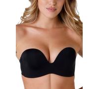 Wonderbra Womens Ultimate Strapless Magic Hands Push Up Bra - Black - Size 30F