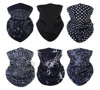 wonderCat LONDON 6 PCS Unisex Neck Warmer, Tube Seamless Multifunctional Balaclavas, Face Cover, Face mask, Cycling mask, Ski Mask, Face Snoods Headwear, Cycling Daily Wear (Great Mix A (Z6DWMIXA))