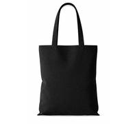 Wonderdry Premium Cotton Tote Bag, Eco-Friendly Shopping Bag, 100% Cotton Canvas, Reusable Grocery Cloth Bag, Extra Strong Long Handle Double Stitched Ideal for Printing (Black)