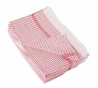 Vogue Tea Towels Wonderdry – Pack of 10, Red, 76×51 cm, 198 gsm Polycotton, Colour-coded (CC595)