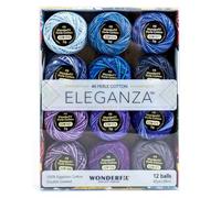 WonderFil 8wt Varigated Eleganza Pack of 12, Celestial