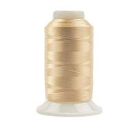 WonderFil InvisaFil Specialty Thread, 2-Ply Cottonized Soft Polyester, Silk-Like Thread for Fine Sewing, 100wt - Nude, 2500m