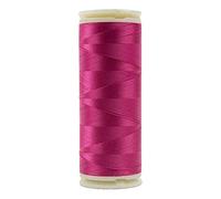 WonderFil, Specialty Threads, InvisaFil, 2-Ply Cottonized Soft Polyester, Silk-Like Thread for Fine Sewing, 100wt - Fuchsia, 400m